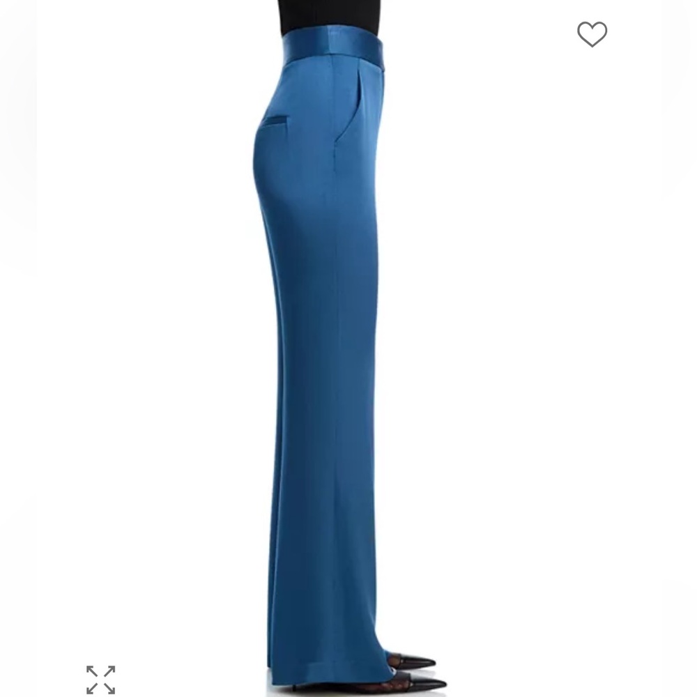 Veronica Beard Lebone High-Rise Flared Pants in Blue Stone sz 2 - Picture 5 of 10